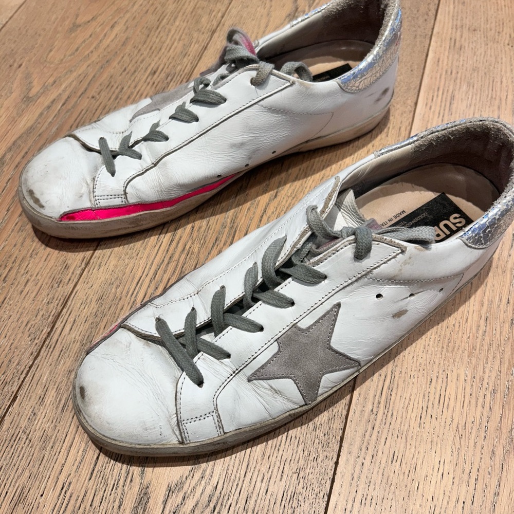 Golden Goose Super Stars- white/pink
